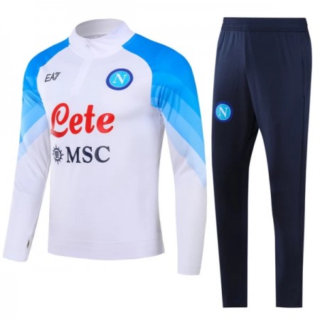 Napoli Quarter Zip Sweat de Treino Conjunto Branca 2023-24